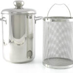 Pintinox cuoci asparagi in acciaio inox 18/10, con coperchio e cestello, diametro 17 cm