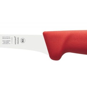 Icel coltello disosso cm 15, lama stretta manico rosso, qualità professionale