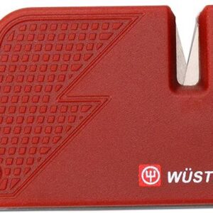 Wusthof affilacoltelli rosso tascabile ideale per casa e campeggio qualità extra