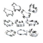 Italo ottinetti set 10 stampini per impasto a forma animali