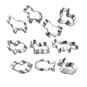Italo ottinetti set 10 stampini per impasto a forma animali
