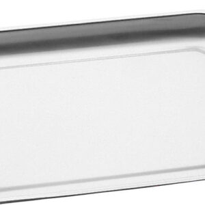 Motta vassoio piatto da pasticceria cm 25x18 in acciaio inox 18/10