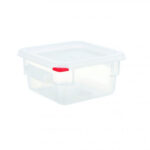 Araven contenitore 2 lt quadrato in plastica con coperchio, senza bpa, per alimenti prodotto professionale