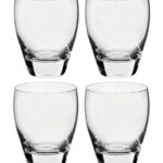 Bormioli rocco altea, set 4 bicchieri acqua, cl 40 in fine vetro trasparente