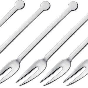 Abert Riflesso, set 12 forchette da antipasto 2 punte in acciaio