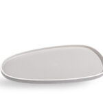 Fade vassoio rettangolare in porcellana cm 33,5x20 gourmet convivio grey