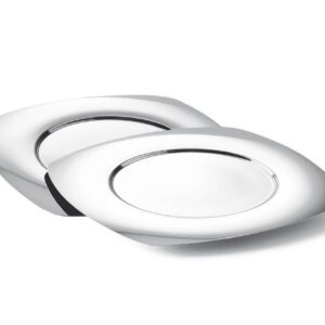 Morinox set 2 sottopiatti cm 32 in acciaio