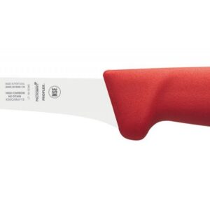 Icel coltello disosso cm 13, lama stretta manico rosso, qualità professionale