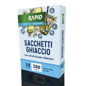 Rapid, 10 sacchetti ghiaccio 28 cubetti