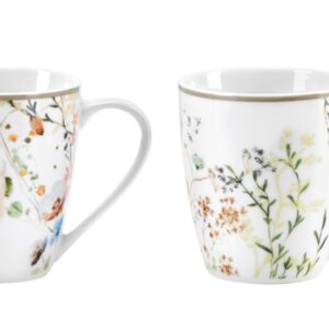 Fade Jasmine, set 2 tazze mug 360 ml in fine porcellana