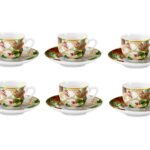 Fade faith, set 6 tazze da caffè ml 100 in fine porcellana