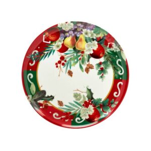 Fade apple, piatto rotondo da 30 cm in fine porcellana
