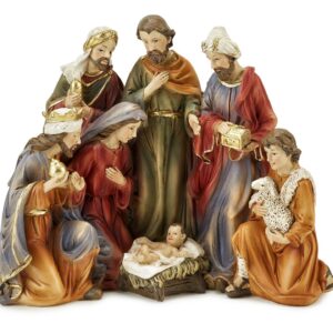 Fade xmas holy family Natale cm 23x12.5x19.5