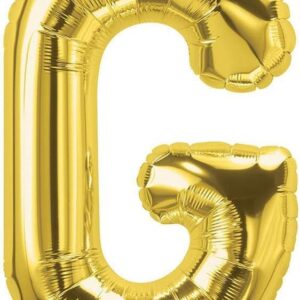 Rocca fun factory, palloncino lettera G oro mega 40 - 101 cm 1 pz