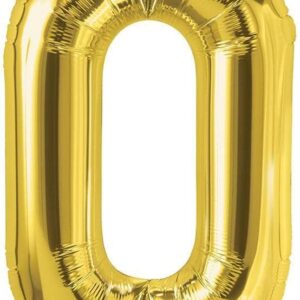 Rocca fun factory, palloncino lettera O oro mega 40 - 101 cm 1 pz