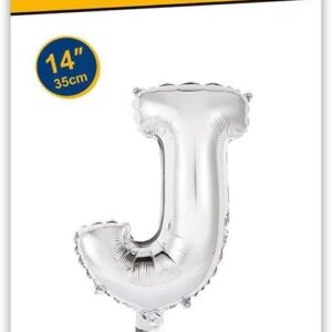 Rocca fun factory, palloncino lettera J argento minishipe 14 - 35 cm 1 pz