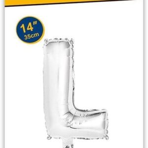 Rocca fun factory, palloncino lettera L argento minishipe 14 - 35 cm 1 pz