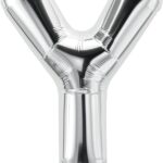 Rocca fun factory, palloncino lettera Y argento mega 40 - 101 cm 1 pz