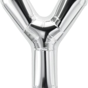Rocca fun factory, palloncino lettera Y argento mega 40 - 101 cm 1 pz