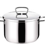 Tescoma praktik, pentola cm 22  lt 5, in acciaio inox 18/10 qualità extra pesante con coperchio
