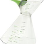 Brandani Double, misuratore doppio in litri e grammi, in plastica, verde