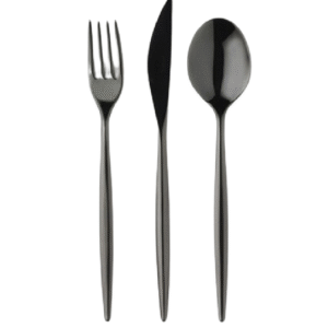 Morinox Top, servizio posate 24 pezzi stilo black top