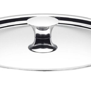 Giannini kuoka, coperchio cm 24 in acciaio inox, qualità extra