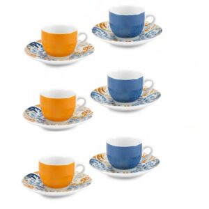 Fade Asia, set 6 tazze caffè 90 ml in porcellana