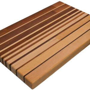 Euroceppi tagliere in legno di Robinia e Faggio, cm 50x30x4, professionale