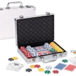 Dal negro valigetta Fiches, 200 poker chips con valore gr. 11,5