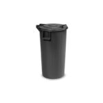 Mobil Plastic Bidone Esterno Nero Coperchio 100 Litri