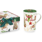 Fade Astro mug Natale porcellana con filtro e coperchio 18x16,5x8 cm