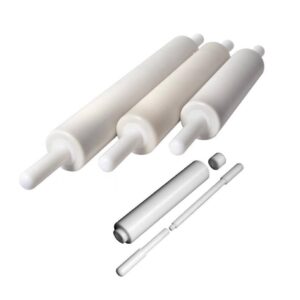 Euroceppi mattarello cm 50 ø 7 cm girevole, professionale polietilene alta densità