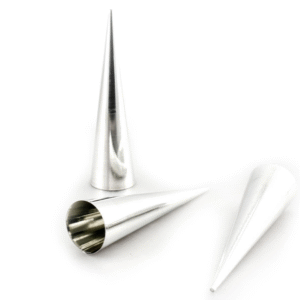 Liotti, set 3 forme cannolo conico in banda stagnata cm 12 x3