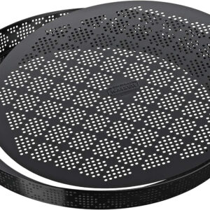 Kaiser stampo per quiche, pizza, crostata, in acciaio antiaderente perforato