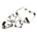 Ghidini 4 formine tagliabiscotti in acciaio inox