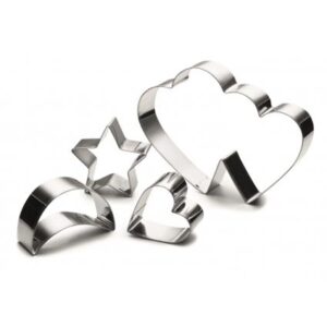 Ghidini 4 formine tagliabiscotti in acciaio inox
