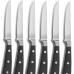 Comas Mont Blanc pakkawood set 6 coltello bistecca 23 cm manico in legno qualità extra