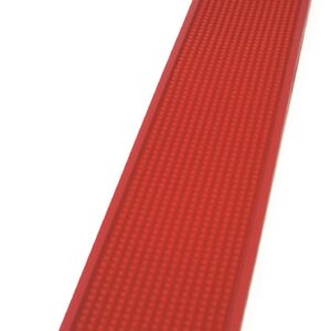 The bars tappeto in gomma naturale rosso
