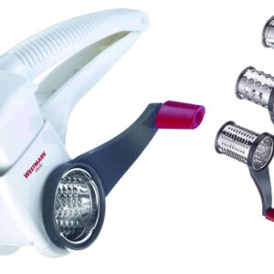 Westmark trio grattugia a rullo in acciaio inox con tre accessori qualità extra