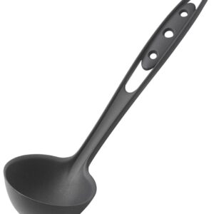 Pedrini mestolo in nylon nero 36x9.5x8 cm
