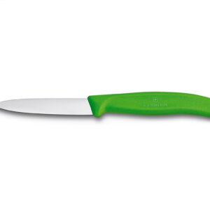 Victorinox coltello spelucchino Verde lama liscia cm 8