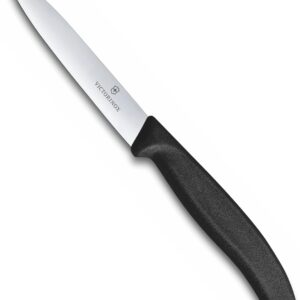 Victorinox coltello cm 10 spelucchino Nero lama liscia