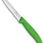 Victorinox coltello Verde spelucchino cm10 lama dentata