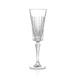 Rcr timeless set 6 calici flutè cl 21 in fine cristallo luxion®
