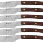 Icel set 6 coltello da bistecca dentato cm 11 extra tagliente