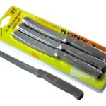 Svanera jo 6 coltello tavola cm 11 manico tortora chiodato qualità extra