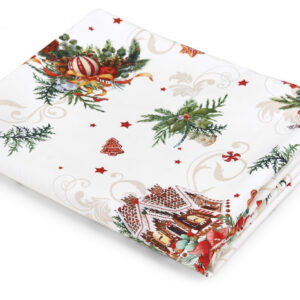 Fade gingerbread, tovaglia in cotone rettangolare da cm 300x140