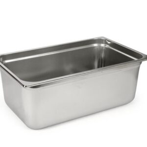 Pentole Agnelli bacinella GN 1/1, h 20 acciaio inossidabile professionale