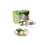 Fade bimbi seduti set pappa 4 pz in fine porcellana in scatola regalo